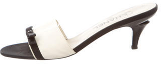 Chanel Embellished Slide Sandals
