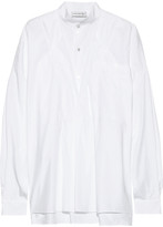 Thumbnail for your product : Faith Connexion Oversized Layered Cotton-poplin Shirt