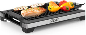 CommercialChef CHK Series COMMERCIAL CHEF Indoor Grill for Countertop Electric Grill with Adjustable Temperature Control