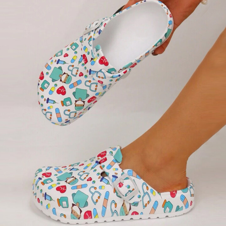 None EVA Medical Shoes for Women, Laboratory Doctor Clogs, Nurse Surgical Slides, Casual Beach Slippers, Indoor Work Slippers