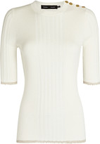 Thumbnail for your product : Proenza Schouler Silk-Cashmere Rib Knit Top