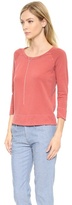 Thumbnail for your product : James Perse Vintage Cotton Raglan Pullover