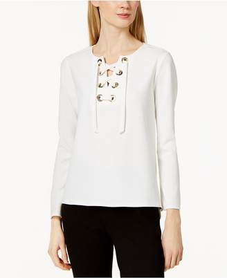 Vince Camuto Lace-Up Top