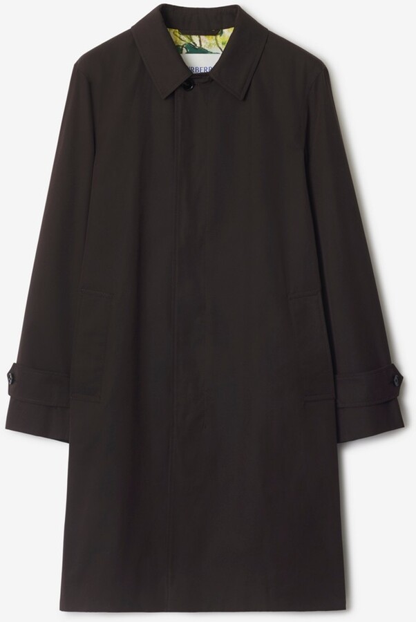 Burberry Long Highgrove Gabardine Car Coat Size: 36
