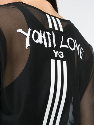 Y-3 'Yohji Love' sheer tee