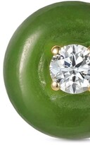 Thumbnail for your product : Fernando Jorge 18kt yellow gold large Orbit jade an diamond stud earrings