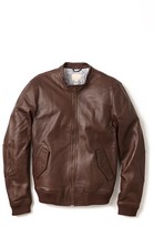 Thumbnail for your product : Band Of Outsiders Leather Harrington Jacket