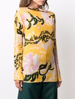 Thumbnail for your product : Marni Floral-Print Boat-Neck Top