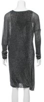 Thumbnail for your product : Maje Metallic Long Sleeve Dress