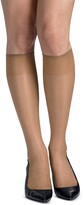 Thumbnail for your product : Hanes Women's 6-Pk. Slik Reflections Reinforced-Toe Knee High Socks