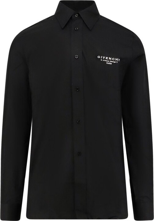 Givenchy Logo Embroidered Long-Sleeved Shirt