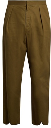 J.W.Anderson Pleat-back cotton cropped trousers