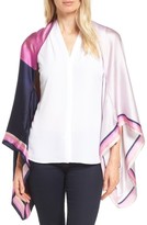 Thumbnail for your product : Ted Baker Women's Marina Mosaic Stripe Silk Cape Scarf