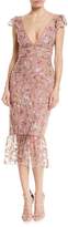 Marchesa Notte Sequin Embroidered 