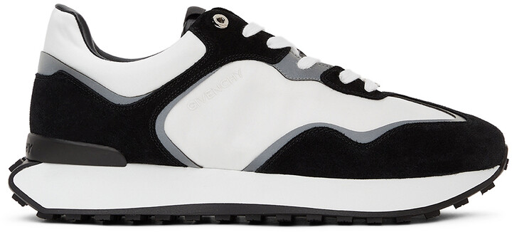 Givenchy White & Black GIV Sneakers - ShopStyle