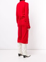 Thumbnail for your product : MSGM Knitted Roll-Neck Midi Dress