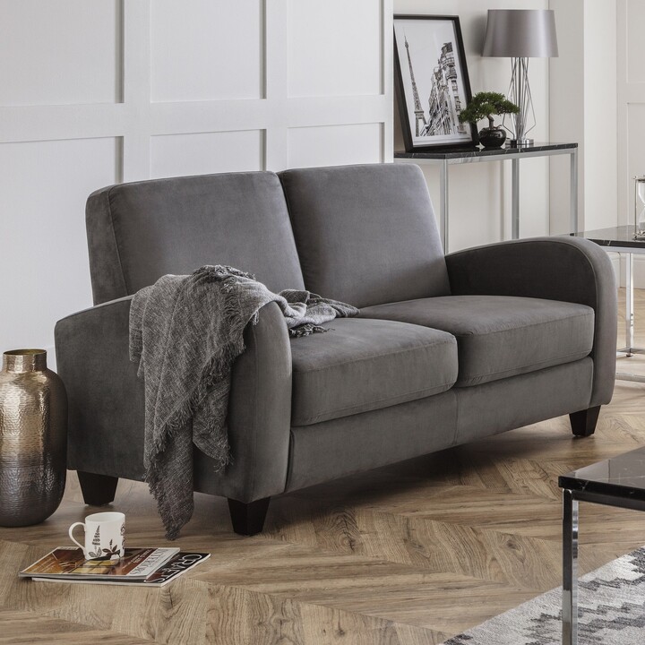 Dunelm Vivo Faux Leather Sofa Bed Grey ShopStyle