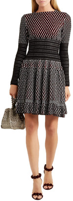 Alaia Wool-blend Jacquard Mini Dress