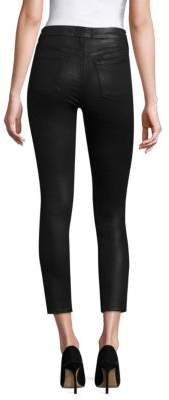 Coated Ankle Skinny Jeans