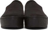 Thumbnail for your product : Opening Ceremony Black Slip-On Platform Sneakers