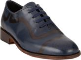 Thumbnail for your product : Esquivel Hand-Painted Cap-Toe Oxfords-Blue