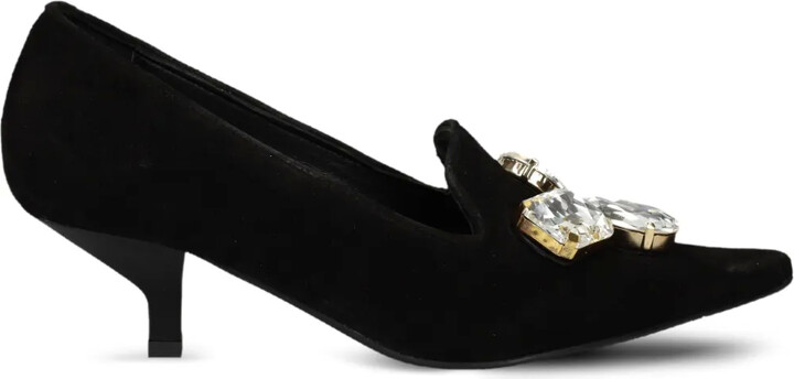 ras 50mm Crystal-Embellished Pointed Pumps