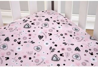 Disney Minnie Mouse Hello Gorgeous Fitted Crib Sheet