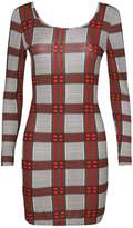 Thumbnail for your product : boohoo Square Neck Checked Bodycon Dress