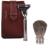 Thumbnail for your product : Jagger Mens Leather 3 Piece Travel Shaving Set