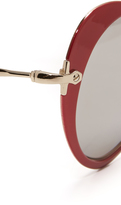 Thumbnail for your product : Miu Miu Heart Mirrored Sunglasses