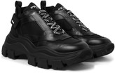 Thumbnail for your product : Prada Suede And Rubber-Trimmed Leather And Nylon Sneakers