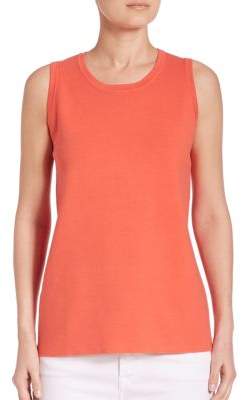 Saks Fifth Avenue COLLECTION Roundneck Mesh Top