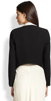 Thumbnail for your product : Haute Hippie Cropped-Back Tuxedo Blazer