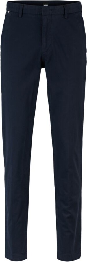 HUGO BOSS Slim-fit chinos in stretch-cotton gabardine