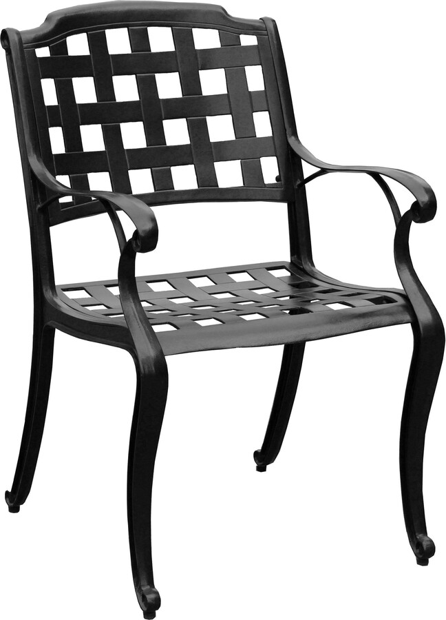 Oakland Living Corporation Modern Outdoor Mesh Cast Aluminum Patio