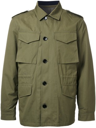 Kent & Curwen Detachable Quilted Military Jacket
