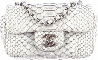 Chanel Small Classic Flap Bag Red Python