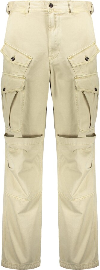 Diesel Modern And Versatile Beige Cargo Pants