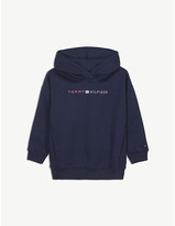 Thumbnail for your product : Tommy Hilfiger Foil flag cotton hoody 4-16