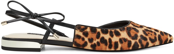 nine west leopard flats