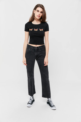 Truly Madly Deeply Butterfly Cropped Tee