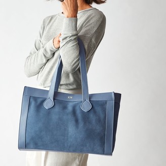 Mark & Graham Leather and Suede Tote