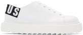 Thumbnail for your product : Versus White Logo Platform Sneakers