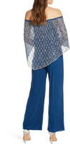 Thumbnail for your product : Pisarro Nights Off the Shoulder Beaded Cape Jumpsuit