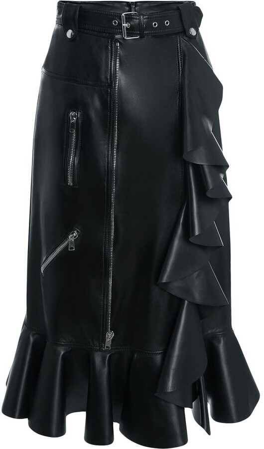 white ruffle skirt jacket