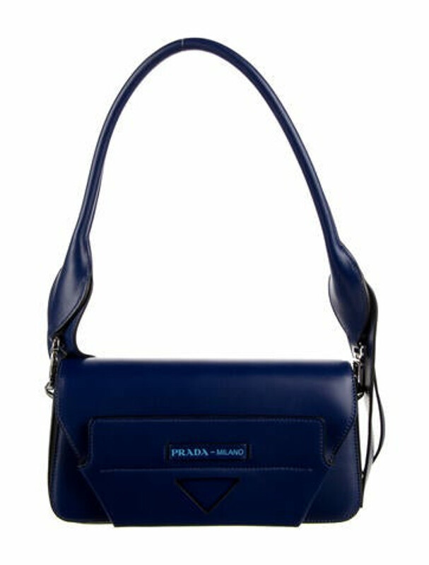 Prada City Calf Manuelle Shoulder Bag Blue - ShopStyle