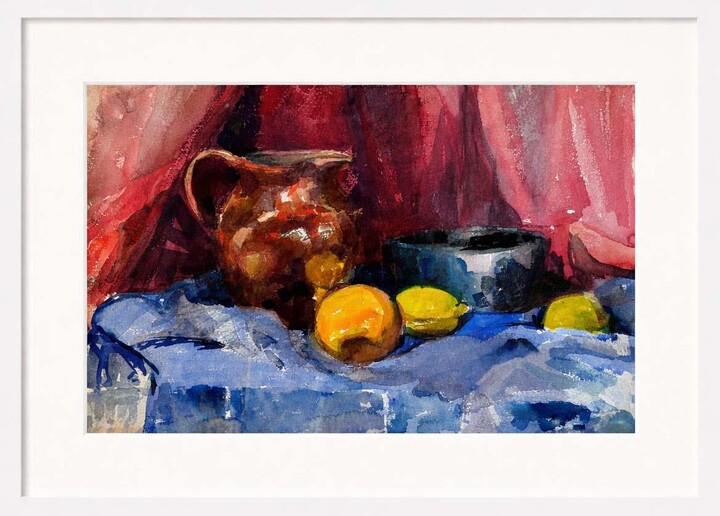 Elizabeth Compton Chase, 1930s American Modernist Still Life Painting by Burchfield Student Albright, 1930