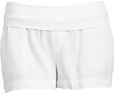 Thumbnail for your product : Old Navy Women's Plus Roll-Waist Linen-Blend Shorts (3")