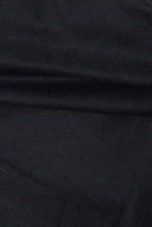 Thumbnail for your product : VVB Belted Pleated Wool-twill Wide-leg Pants - Midnight blue