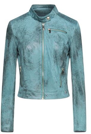 turquoise green jacket